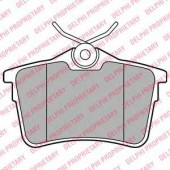 Колодки тормозные дисковые для CITROEN BERLINGO(B9) / PEUGEOT 308(4A#,4C#), PARTNER <b>DELPHI LP2147</b>
