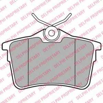 Колодки тормозные дисковые для CITROEN BERLINGO(B9) / PEUGEOT 308(4A#,4C#), PARTNER <b>DELPHI LP2147</b>