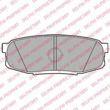 Колодки тормозные дисковые для TOYOTA LAND CRUISER 200(UZJ2#,VDJ2#) <b>DELPHI LP2154</b>