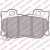 Колодки тормозные дисковые для INFINITI FX, G / NISSAN 370 Z(Z34) <b>DELPHI LP2157</b>