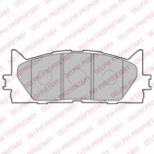 Колодки тормозные дисковые для TOYOTA CAMRY(#XV4#) <b>DELPHI LP2169</b>