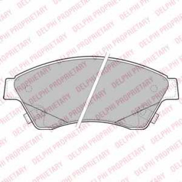 Колодки тормозные дисковые для CHEVROLET AVEO(T300), CRUZE(J305) / OPEL ASTRA GTC J, ASTRA <b>DELPHI LP2171</b>