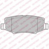 Колодки тормозные дисковые для JEEP WRANGLER(JK,TJ) <b>DELPHI LP2172</b>