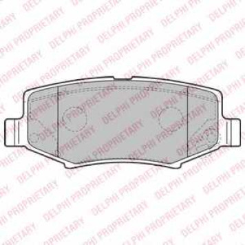 Колодки тормозные дисковые для JEEP WRANGLER(JK,TJ) <b>DELPHI LP2172</b>