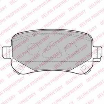 Колодки тормозные дисковые для CHRYSLER GRAND VOYAGER(RT) <b>DELPHI LP2174</b>