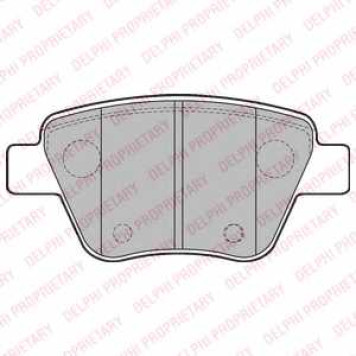 Колодки тормозные дисковые для AUDI A1, A3 / SKODA OCTAVIA, SUPERB, YETI / VW BEETLE, CADDY, GOLF, JETTA, SCIROCCO, TOURAN <b>DELPHI LP2178</b>