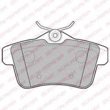 Колодки тормозные дисковые для CITROEN DS4 / PEUGEOT 3008, 5008, 508, RCZ <b>DELPHI LP2180</b>