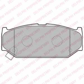 Колодки тормозные дисковые для SUZUKI SWIFT(EZ,MZ) <b>DELPHI LP2182</b>