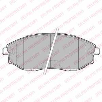 Колодки тормозные дисковые для CHEVROLET EPICA(KL1#) <b>DELPHI LP2183</b>