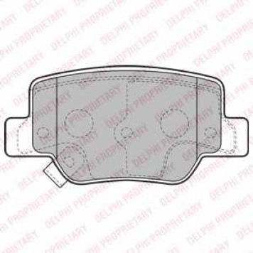 Колодки тормозные дисковые для TOYOTA VERSO(#AUR2#,#ZGR2#) <b>DELPHI LP2193</b>