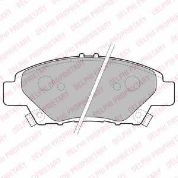 Колодки тормозные дисковые для HONDA CITY(GM), CR-Z(ZF1), INSIGHT(ZE#), JAZZ(GE) <b>DELPHI LP2194</b>