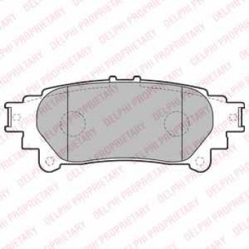Колодки тормозные дисковые для LEXUS RX(AGL1#,GGL1#,GYL1#) / TOYOTA PRIUS PLUS(ZVW4#) <b>DELPHI LP2196</b>