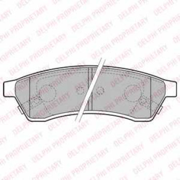 Колодки тормозные дисковые для CHEVROLET EPICA(KL1#) / DAEWOO TOSCA <b>DELPHI LP2197</b>