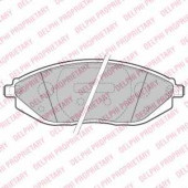 Колодки тормозные дисковые для CHEVROLET SPARK(M300) <b>DELPHI LP2218</b>