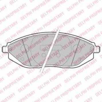 Колодки тормозные дисковые для CHEVROLET SPARK(M300) <b>DELPHI LP2218</b>
