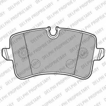 Колодки тормозные дисковые для AUDI A8(4H#) <b>DELPHI LP2226</b>