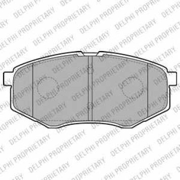Колодки тормозные дисковые для HYUNDAI ix20(JC) <b>DELPHI LP2227</b>