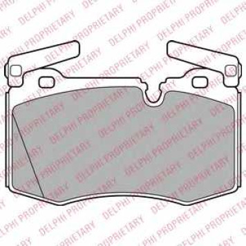 Колодки тормозные дисковые <b>DELPHI LP2235</b>