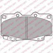 Колодки тормозные дисковые для TOYOTA HILUX(GGN#, KUN#, LAN#, LN5#, LN6#, LN8#, RN5#, RN6#, TGN#, YN5#, YN6#) <b>DELPHI LP2242</b>