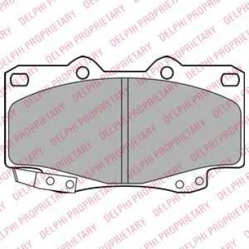 Колодки тормозные дисковые для TOYOTA HILUX(GGN#, KUN#, LAN#, LN5#, LN6#, LN8#, RN5#, RN6#, TGN#, YN5#, YN6#) <b>DELPHI LP2242</b>