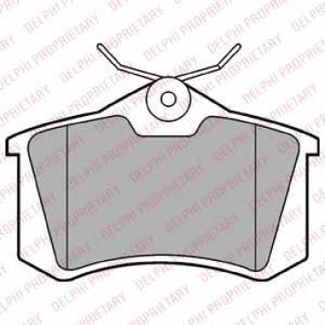 Колодки тормозные дисковые для AUDI A4, A6, A8, ALLROAD, TT / CITROEN C4, DS3 / SKODA OCTAVIA, SUPERB / VW EOS, GOLF, NEW BEETLE, PASSAT, SCIROCCO <b>DELPHI LP2254</b>