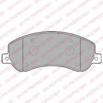 Колодки тормозные дисковые для VW AMAROK(2H#,S1B) <b>DELPHI LP2257</b>