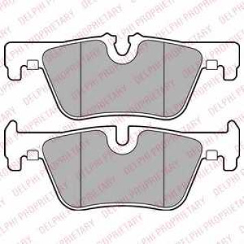 Колодки тормозные дисковые для BMW 1(F20,F21), 2(F22,F23,F87), 3(F30,F35,F80), 4(F32,F82) / OPEL VECTRA(31#) <b>DELPHI LP2286</b>