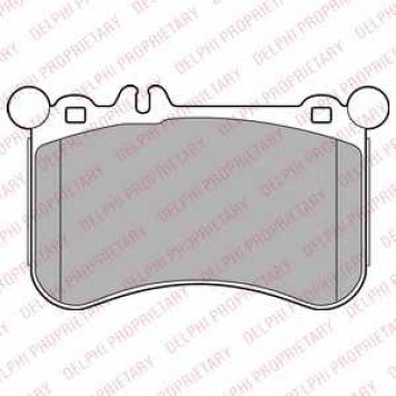 Колодки тормозные дисковые для MERCEDES CLS(C218) <b>DELPHI LP2291</b>