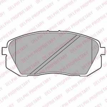 Колодки тормозные дисковые для HYUNDAI i40 CW(VF), i40(VF) <b>DELPHI LP2294</b>