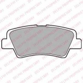 Колодки тормозные дисковые для HYUNDAI i40 CW(VF), VELOSTER(FS) / KIA OPTIMA <b>DELPHI LP2295</b>