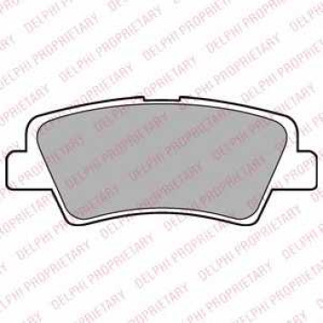 Колодки тормозные дисковые для HYUNDAI i40 CW(VF), VELOSTER(FS) / KIA OPTIMA <b>DELPHI LP2295</b>