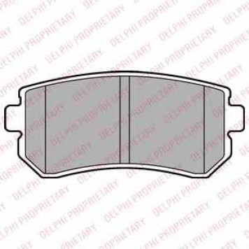Колодки тормозные дисковые для BMW 5(E34) / HYUNDAI i20(PB,PBT), i30(FD) / KIA PICANTO(TA) <b>DELPHI LP2303</b>