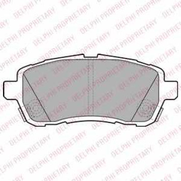 Колодки тормозные дисковые для DAIHATSU MATERIA(M4#) / FORD FIESTA / MAZDA 2(DE) / SUZUKI SWIFT(FZ,NZ) <b>DELPHI LP2306</b>