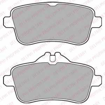 Колодки тормозные дисковые для MERCEDES GL(X166), M(W166) <b>DELPHI LP2443</b>