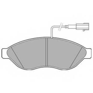 Колодки тормозные дисковые для CITROEN JUMPER / FIAT DUCATO(250,290) / PEUGEOT BOXER <b>DELPHI LP2498</b>