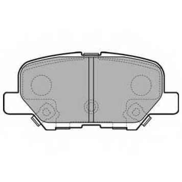Колодки тормозные дисковые для MAZDA 6(GH,GJ) / MITSUBISHI OUTLANDER(GF#W,GG#W,ZJ) <b>DELPHI LP2501</b>