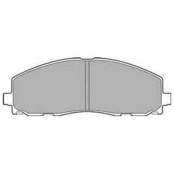Колодки тормозные дисковые для CHRYSLER GRAND VOYAGER(RT) <b>DELPHI LP2694</b>