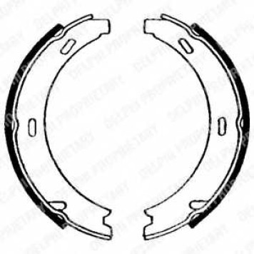 Комплект колодок стояночной тормозной системы DELPHI LS1637