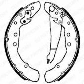 Комплект тормозных колодок для AUDI 80(8C,B4) / VW CADDY(14,9K9A,9K9B), GOLF(1H1,1H5), PASSAT(35I,3A2,3A5,3B2), VENTO(1H2) <b>DELPHI LS1655</b>