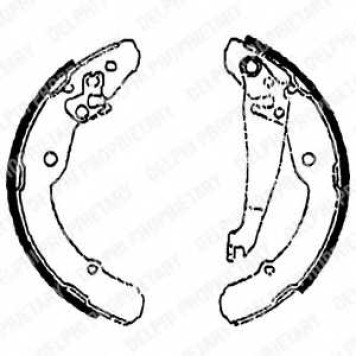 Комплект тормозных колодок для SKODA OCTAVIA(1U2,1U5), ROOMSTER(5J) / VW CADDY(9K9A,9K9B) <b>DELPHI LS1784</b>