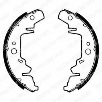 Комплект тормозных колодок для CHRYSLER VOYAGER(ES,GS,RG,RS) / KIA CARNIVAL(UP) <b>DELPHI LS1814</b>