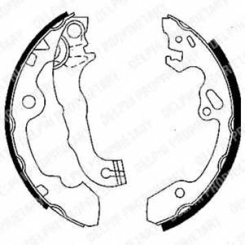 Комплект тормозных колодок для FORD FOCUS(DAW,DBW,DFW,DNW) <b>DELPHI LS1850</b>