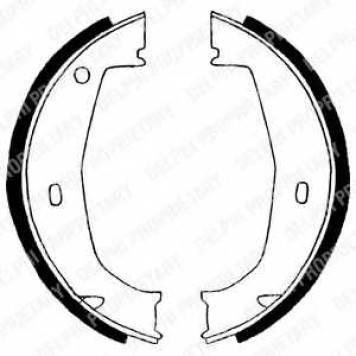 Комплект колодок стояночной тормозной системы DELPHI LS1851