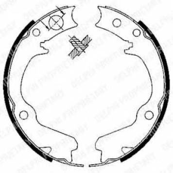 Комплект колодок стояночной тормозной системы DELPHI LS1899