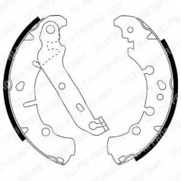 Комплект тормозных колодок для FORD FIESTA(JA#,JB#,JD#,JH#), FUSION(JU#), KA(RB#), PUMA(EC#), STREET KA(RL2) / MAZDA 2(DY) <b>DELPHI LS1912</b>