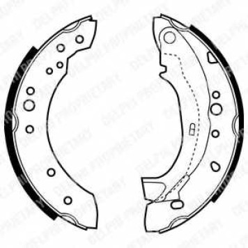 Комплект тормозных колодок для CITROEN C2(JM#), C3(FC#,HB#) / PEUGEOT 1007(KM#) <b>DELPHI LS1921</b>