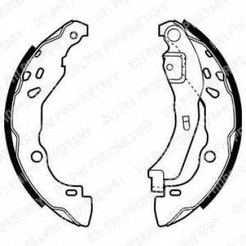 Комплект тормозных колодок для RENAULT CLIO(BB0/1/2#, CB0/1/2#, SB0/1/2#) <b>DELPHI LS1929</b>