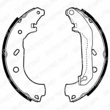 Комплект тормозных колодок для FORD TOURNEO CONNECT, TRANSIT CONNECT(P65#,P70#,P80#) <b>DELPHI LS1940</b>