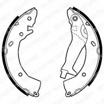 Комплект тормозных колодок для HYUNDAI GETZ(TB) <b>DELPHI LS1966</b>