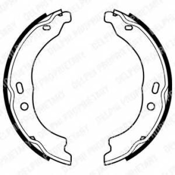 Комплект колодок стояночной тормозной системы DELPHI LS1978